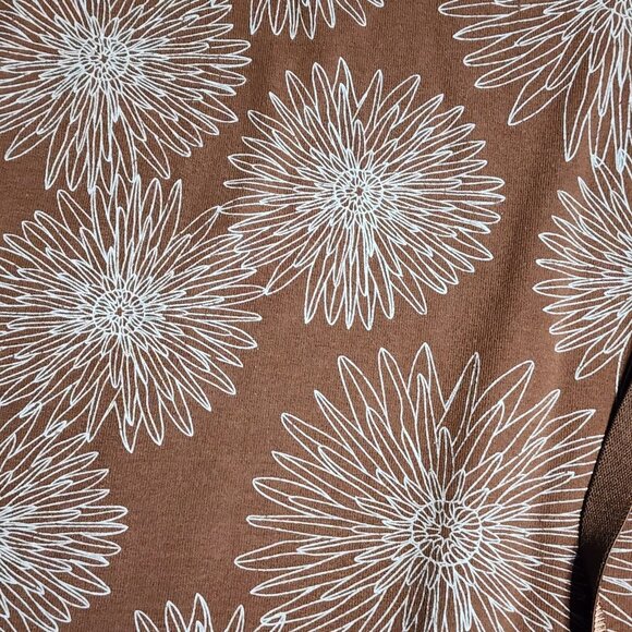 Alpine Design Skort Womens Size M Medium Brown Blue Floral Pull On Active Cute - Picture 2 of 6